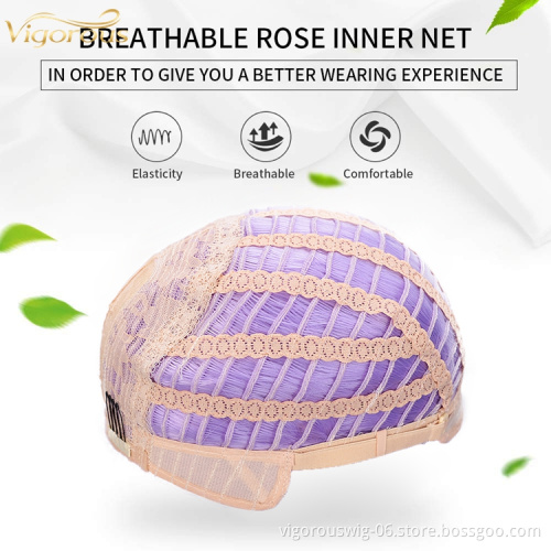 Vigorous Short Straight Bob Wig with Bangs Natural Looking Heat Resistant Hair Costume Wig Cosplay Wig Purple Color